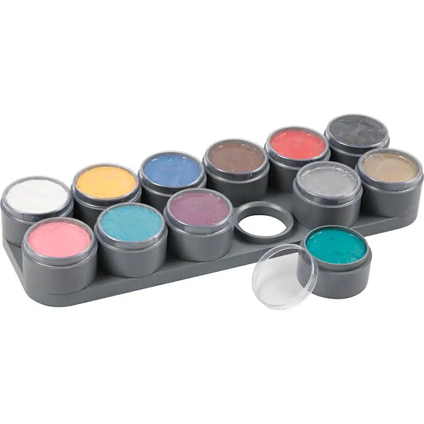 Ansiktsmaling Creativ Company Grimas Sminkepalett Ass Farger 12x15 ml/ 1 stk