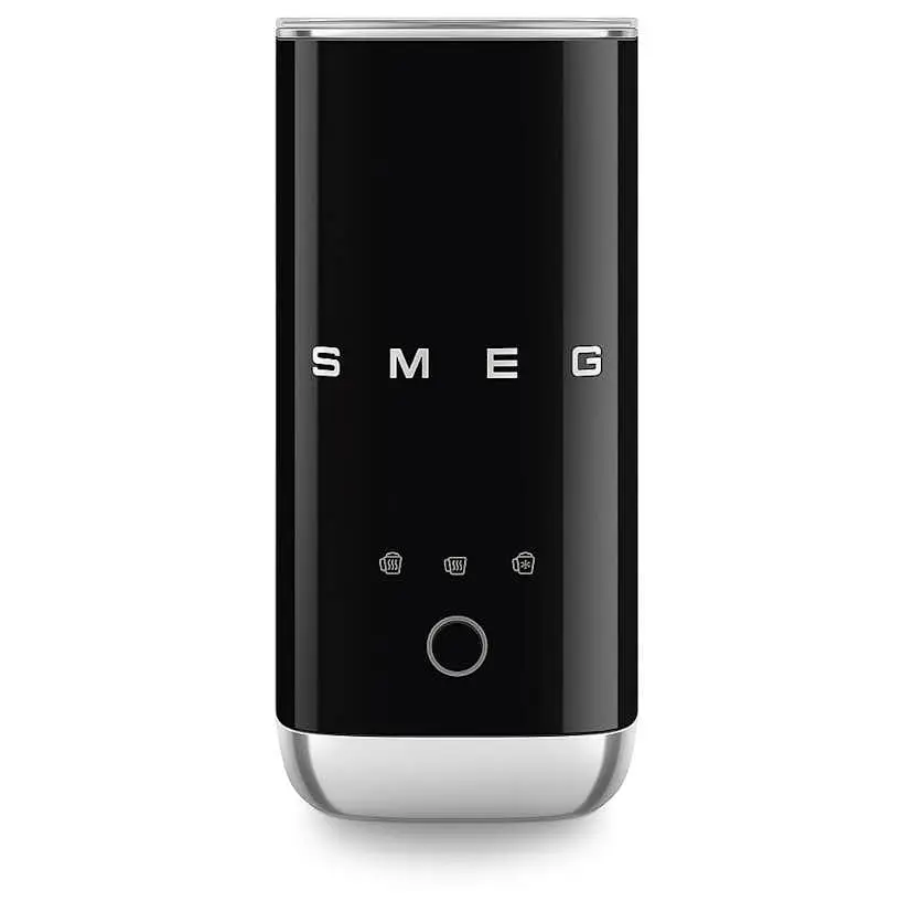 Mini Melkeskummer Smeg MFF02BLEU Høyglans Sort