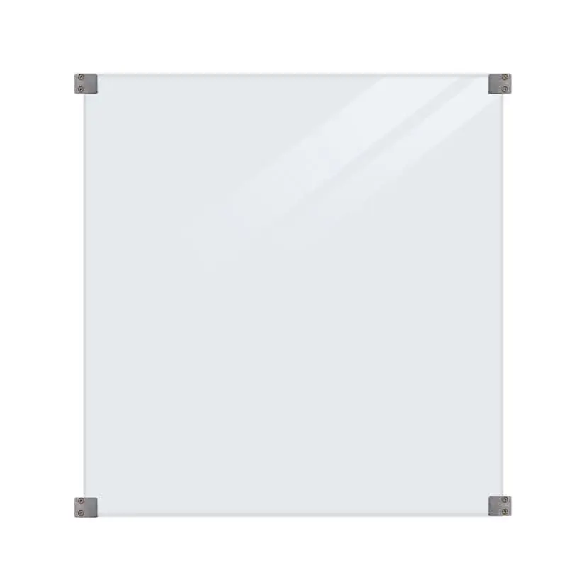 Glassrekkverk PLUS Frostet 90x91 Inkl 4 stk Beslag