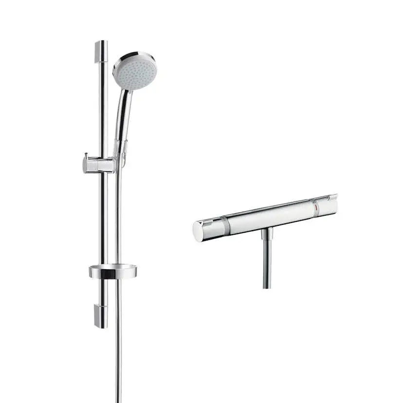 Dusjsett Hansgrohe Croma 100 Vario Ecosmart 65 cm med Blandare Ecostat Comfort