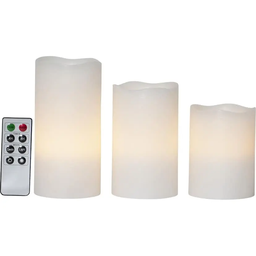 LED Kubbelys Star Trading May 3-pk 10/12,5/15 cm