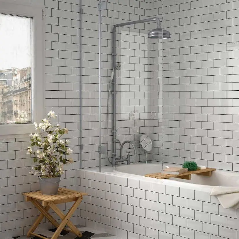 Flis Arredo Ceramicas Vilar Albaro Hvit Slett Blank 7,5x15