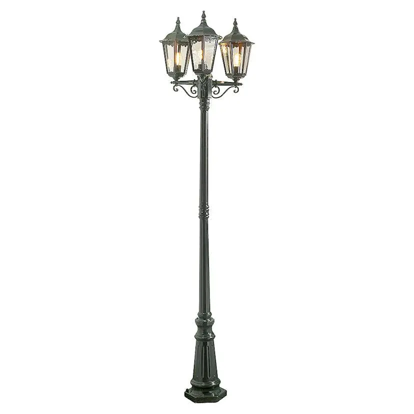 Stolpelampe Gnosjö Konstsmide Firenze 3-arm E27 med Stolpe