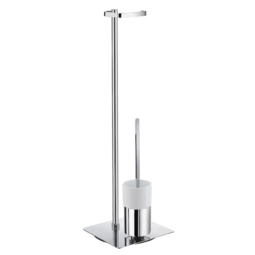 Toalettpapirholder Smedbo FK322P Krom/Hvit Porselen