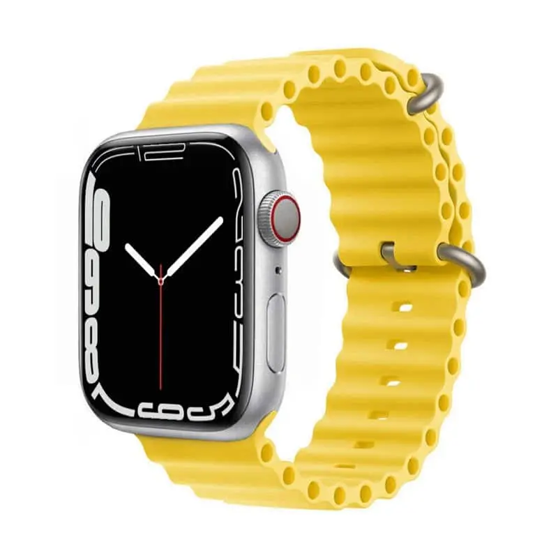 RIB Sport Klokkereim til Apple Watch 7 (41mm) - Gul