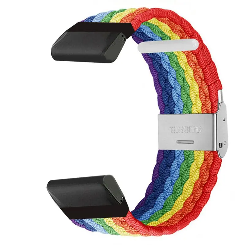 Flettet klokkereim til Garmin Epix (47mm) - Pride