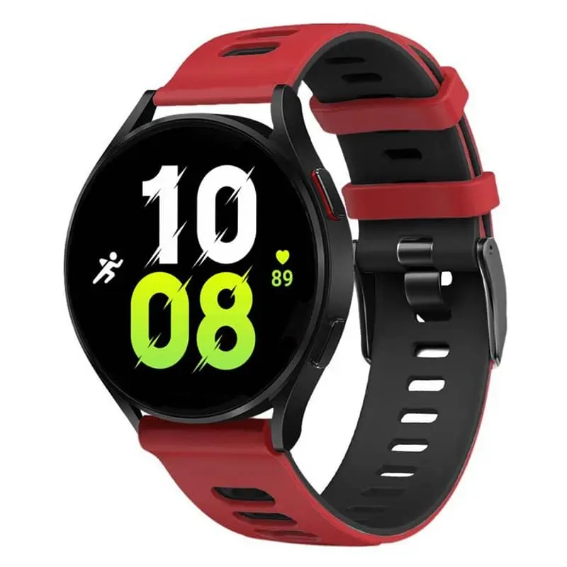 Twin klokkeklokkereim til Samsung Galaxy Watch 5 (40mm) - Rød/s