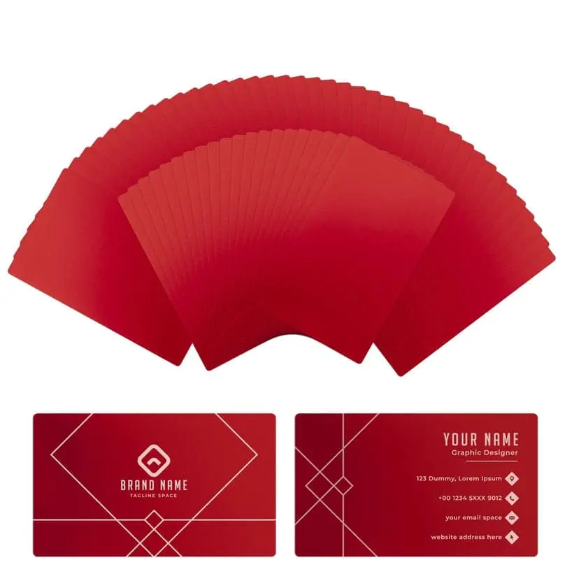 xTool Metal business card - 60pcs Red
