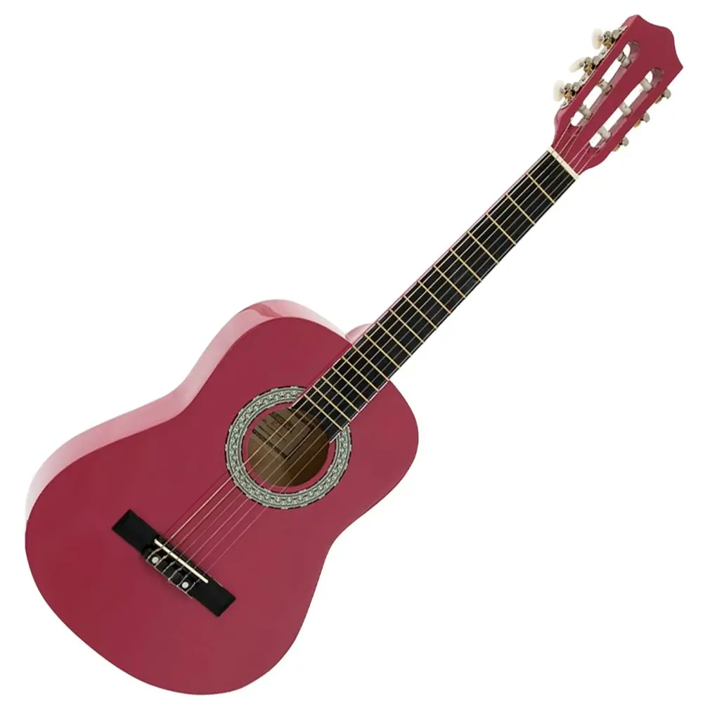 DiMavery AC-303 klassisk spansk gitar 1/2, pink