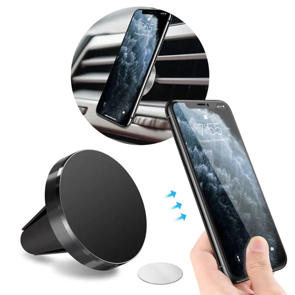 Magnet Mobile Holder til bilventilatoren Bilholder Black