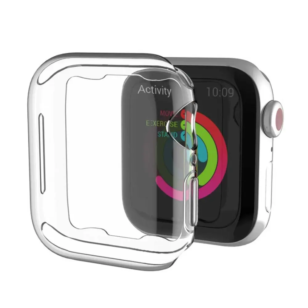 Omfattende TPU Shell Case Apple Watch 1/2/3 Skjermbeskytter 38mm