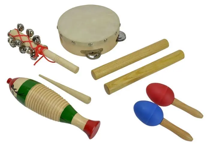 Barne percussionsett med 5 deler