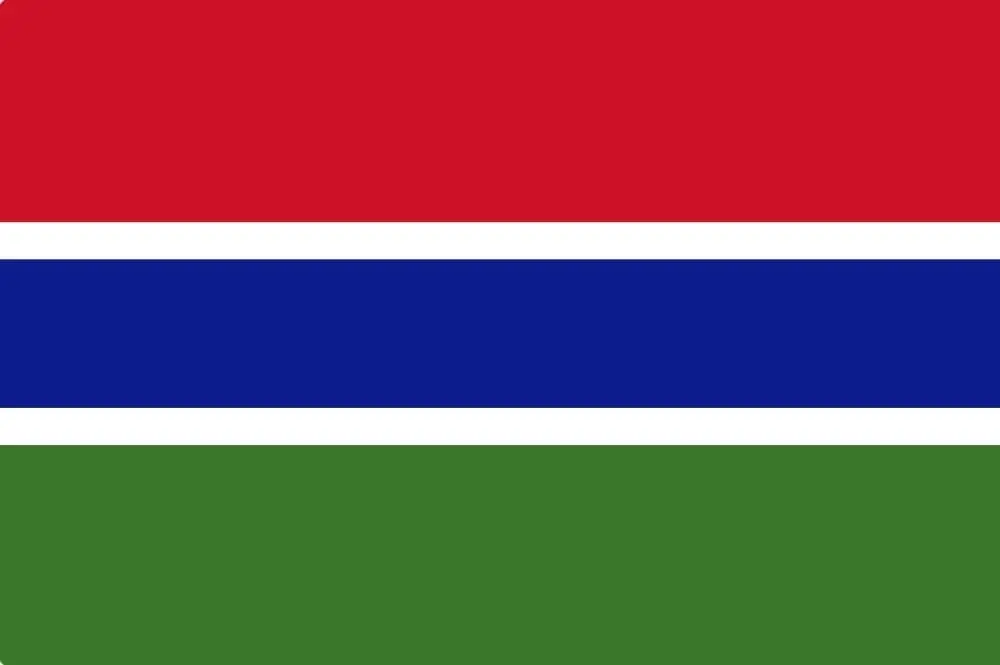 Gambia flagg