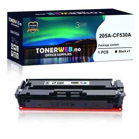 Tonerkassett, erstatter HP Sort 205A (1.100 sider) (1 stk.)
