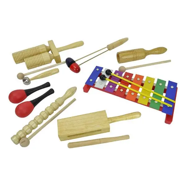 Barne percussionsett med 8 deler