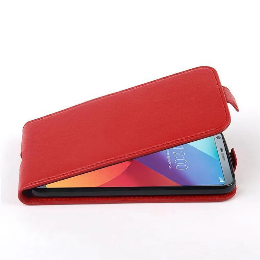 Deksel til LG G6 Flip Etui laget av strukturert kunstskinn