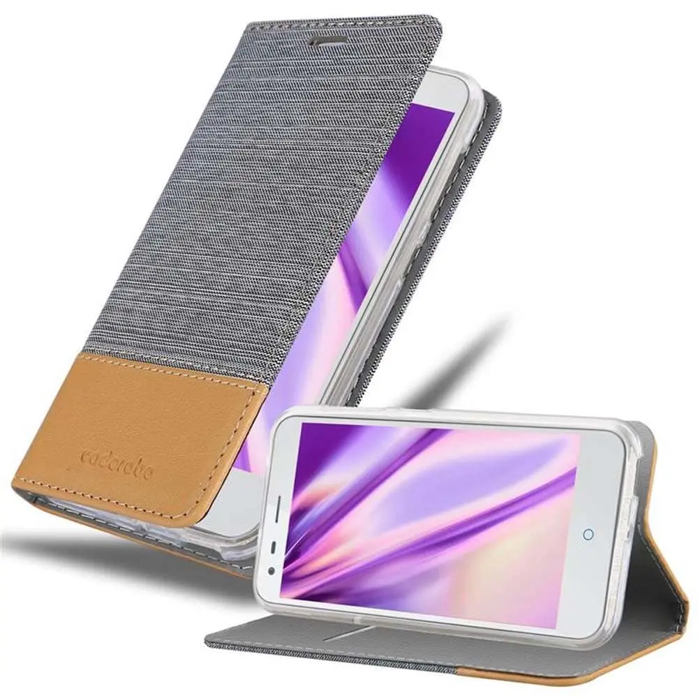 Deksel til ZTE Blade S6 Lommebokdeksel med magnetisk lukking, stativfunksjon og kortlomme