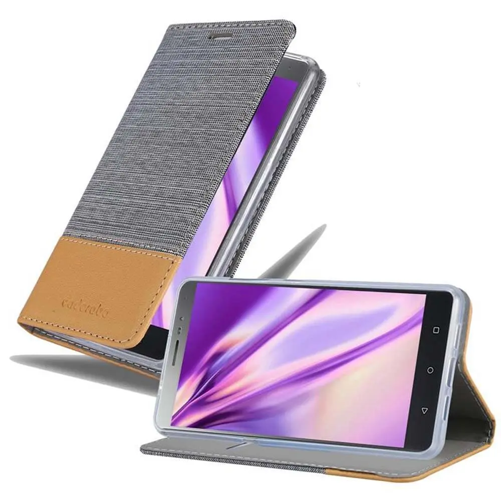 Deksel til Lenovo P2 Lommebokdeksel med magnetisk lukking, stativfunksjon og kortlomme