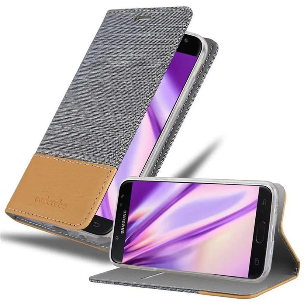 Deksel til Samsung Galaxy J7 2017 Lommebokdeksel med magnetisk lukking, stativfunksjon og kortlomme