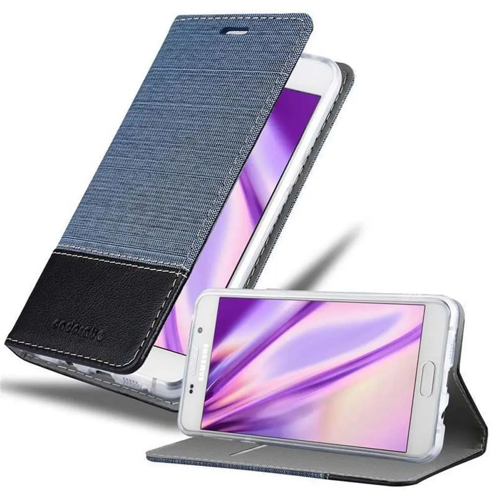 Deksel til Samsung Galaxy A7 2016 Lommebokdeksel med magnetisk lukking, stativfunksjon og kortlomme