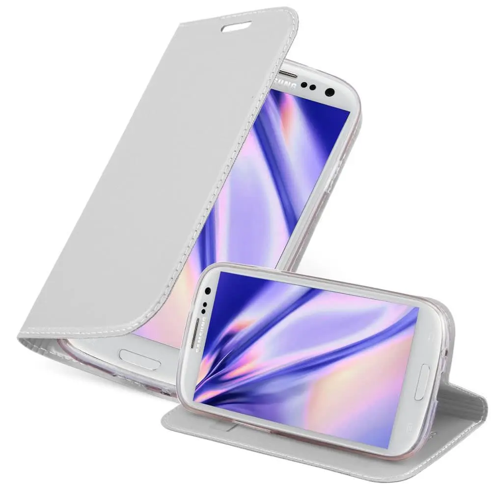 Deksel til Samsung Galaxy S3 / S3 NEO Lommebokdeksel med magnetisk lukking, stativfunksjon og kortlomme