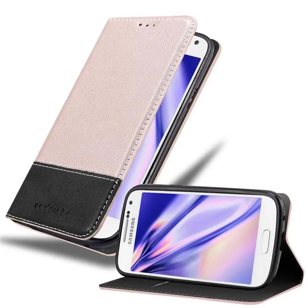 Lommebokdeksel til Samsung Galaxy S4 MINI Deksel med magnetisk lukking, stativfunksjon og kortlomme