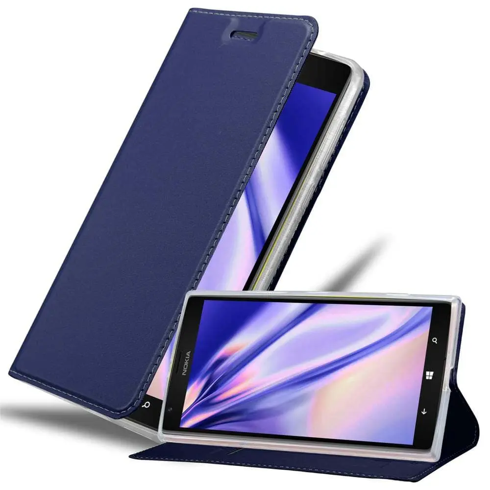 Deksel til Nokia Lumia 1520 Lommebokdeksel med magnetisk lukking, stativfunksjon og kortlomme