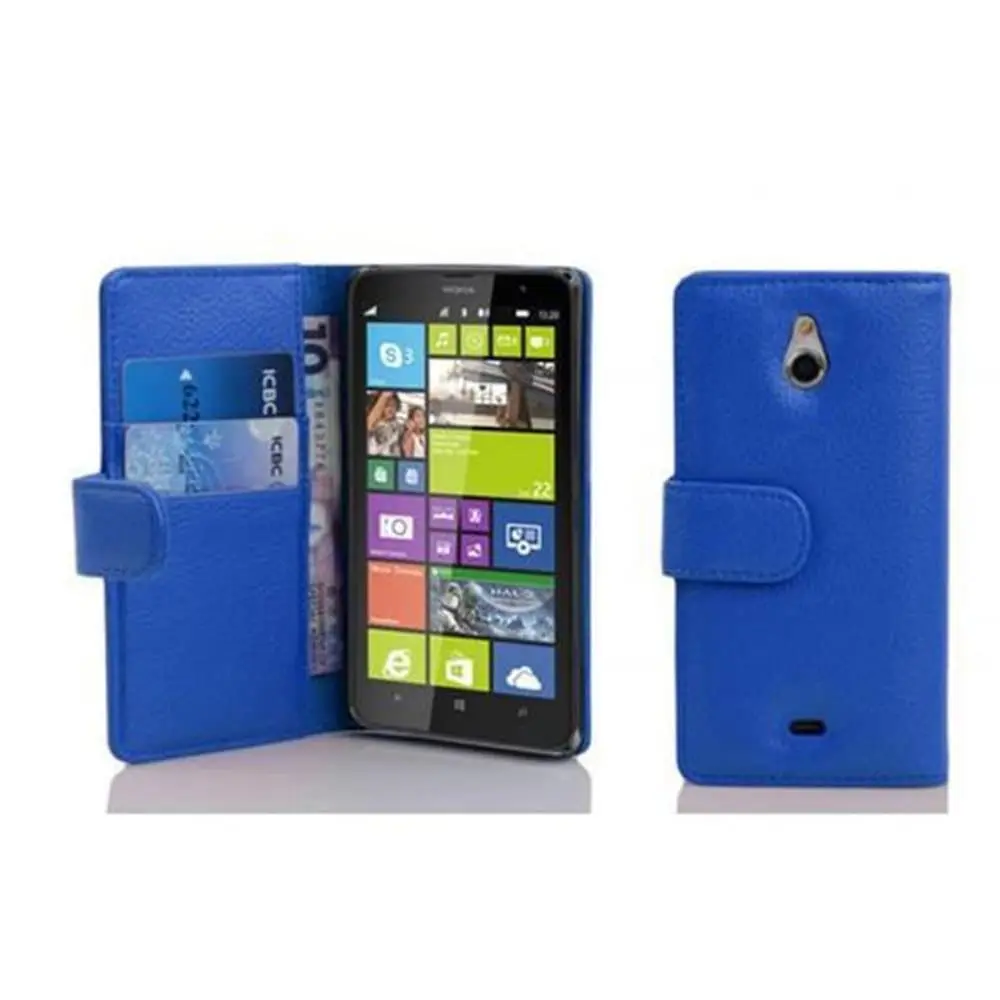Deksel til Nokia Lumia 1320 Lommebokdeksel i strukturert kunstskinn og kortlomme