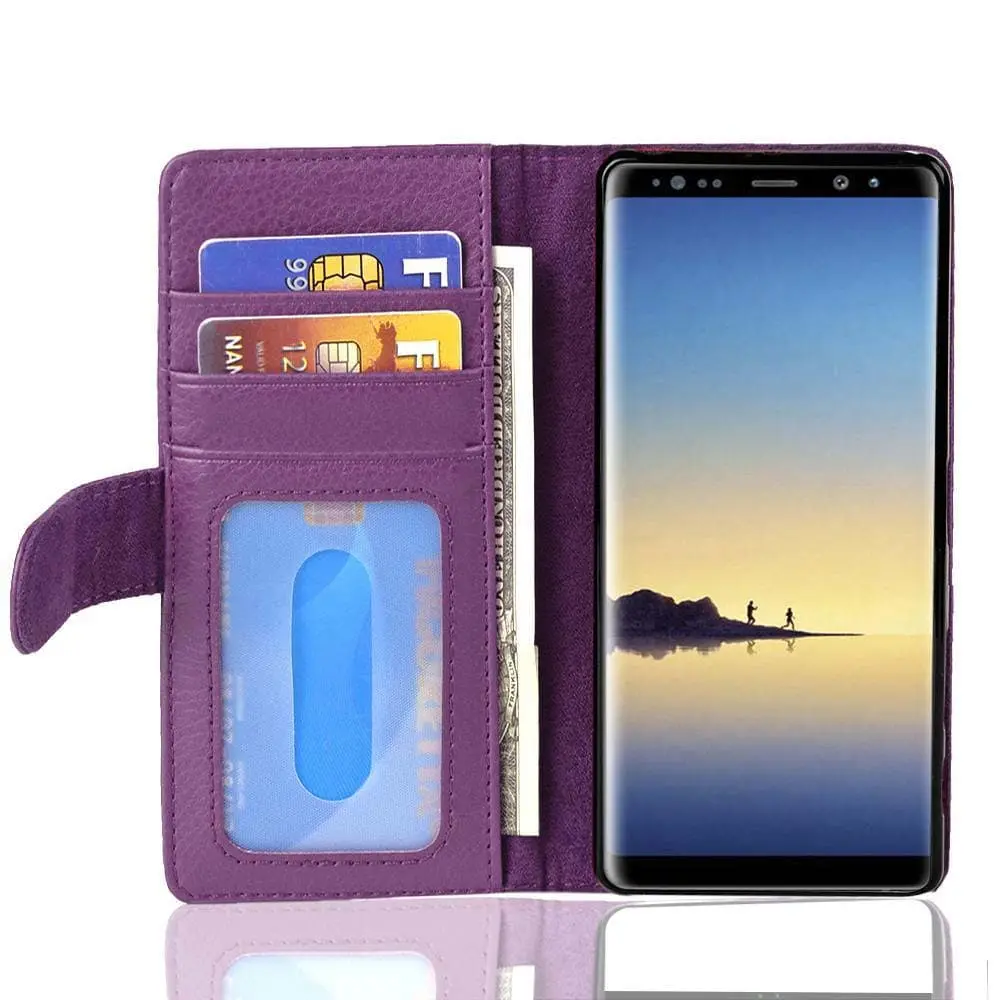 Lommebokdeksel til Samsung Galaxy NOTE 8 Deksel med magnetisk lukking og 3 kortplasser