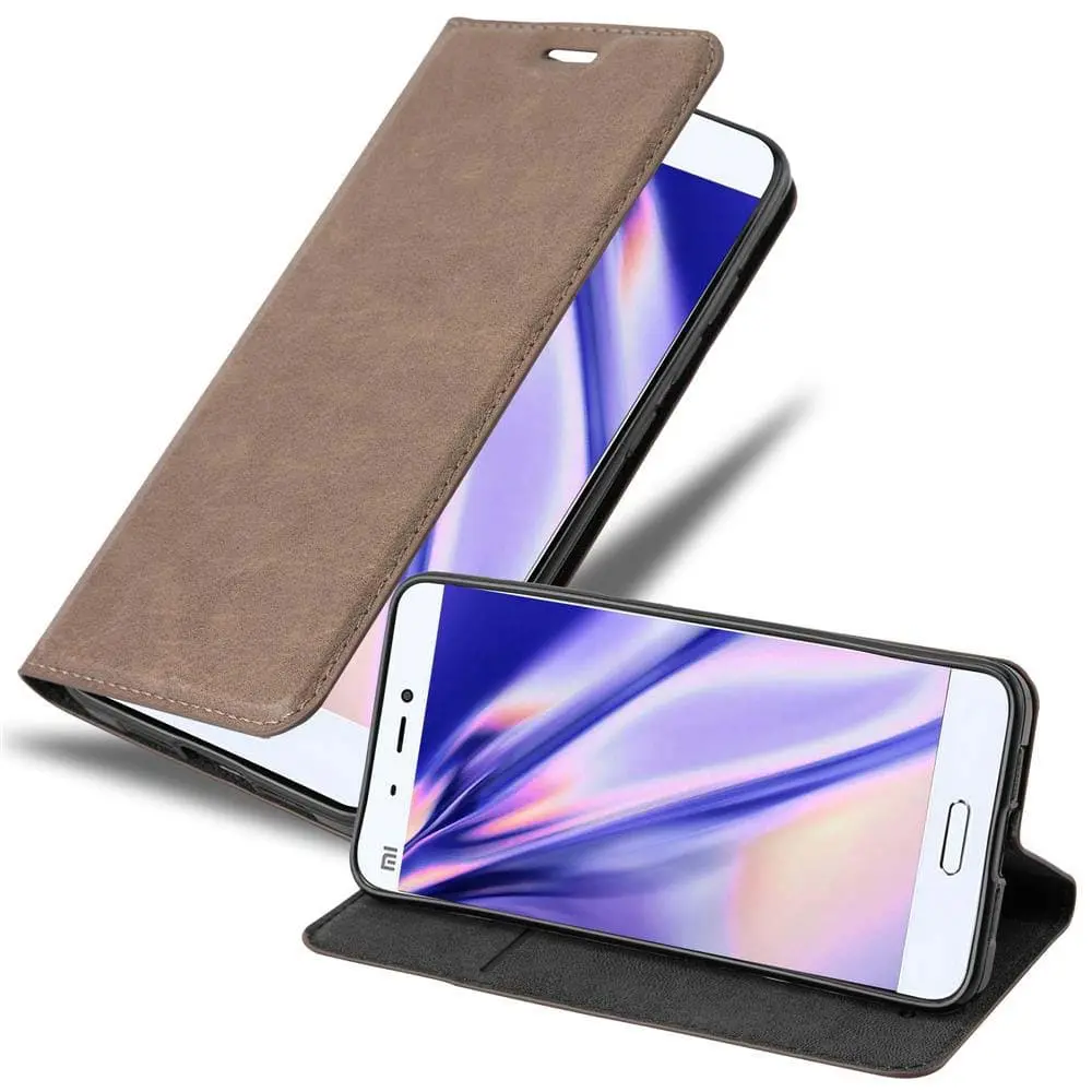 Lommebokdeksel til Xiaomi Mi 5 Deksel med magnetisk lukking, stativfunksjon og kortlomme