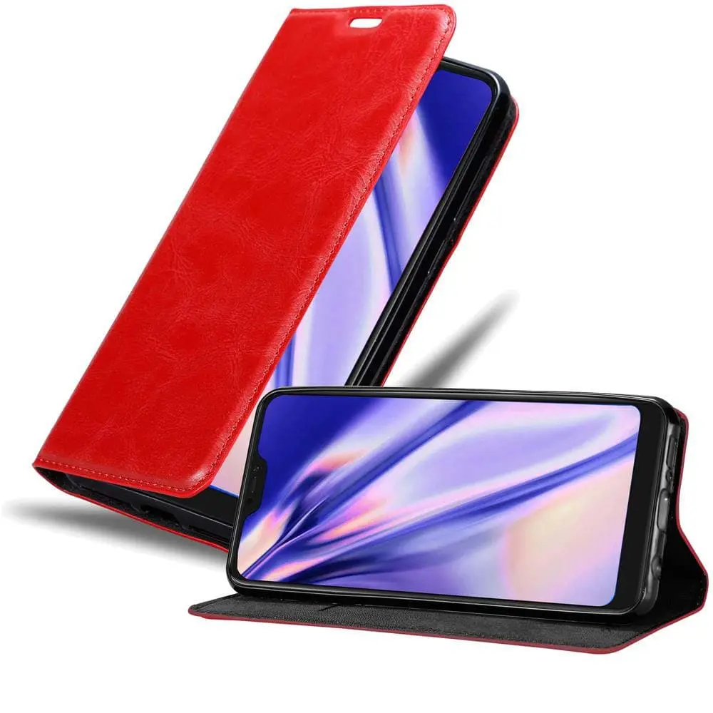 Lommebokdeksel til Xiaomi Mi A2 LITE / RedMi 6 PRO Deksel med magnetisk lukking, stativfunksjon og kortlomme
