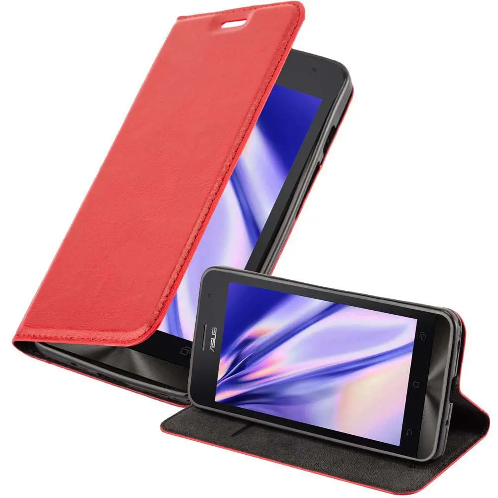 Lommebokdeksel til Asus ZenFone 5 2014 Deksel med magnetisk lukking, stativfunksjon og kortlomme