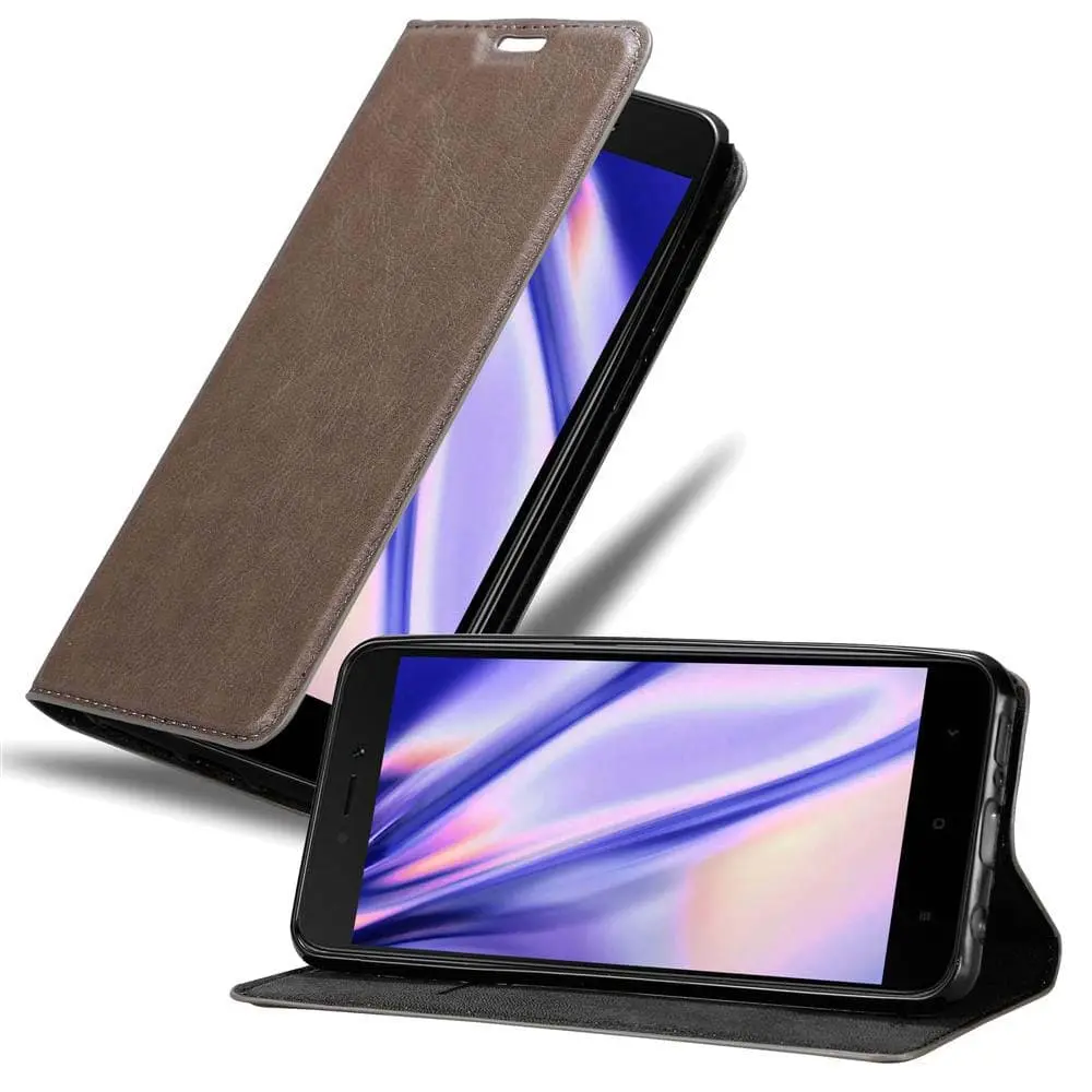 Lommebokdeksel til Xiaomi RedMi 5A Deksel med magnetisk lukking, stativfunksjon og kortlomme