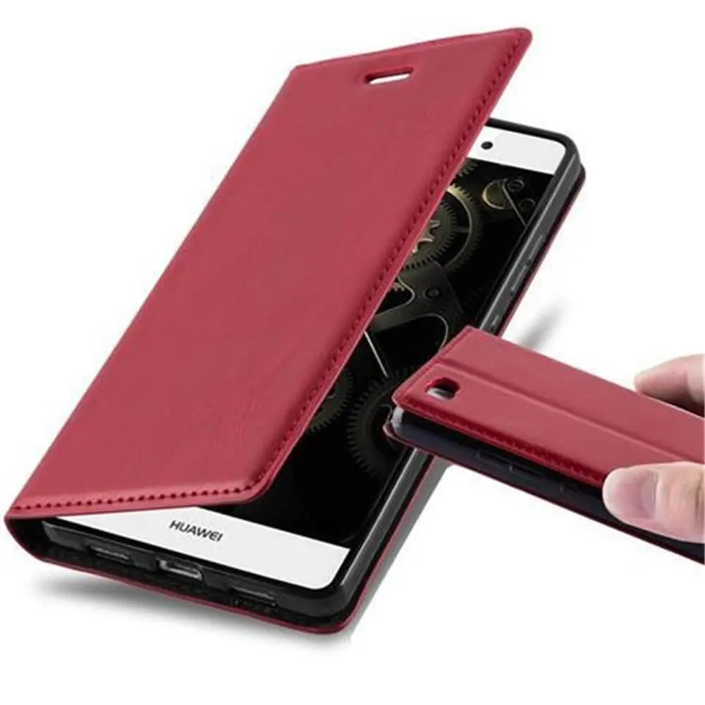 Lommebokdeksel til Huawei P8 LITE 2015 Deksel med magnetisk lukking, stativfunksjon og kortlomme