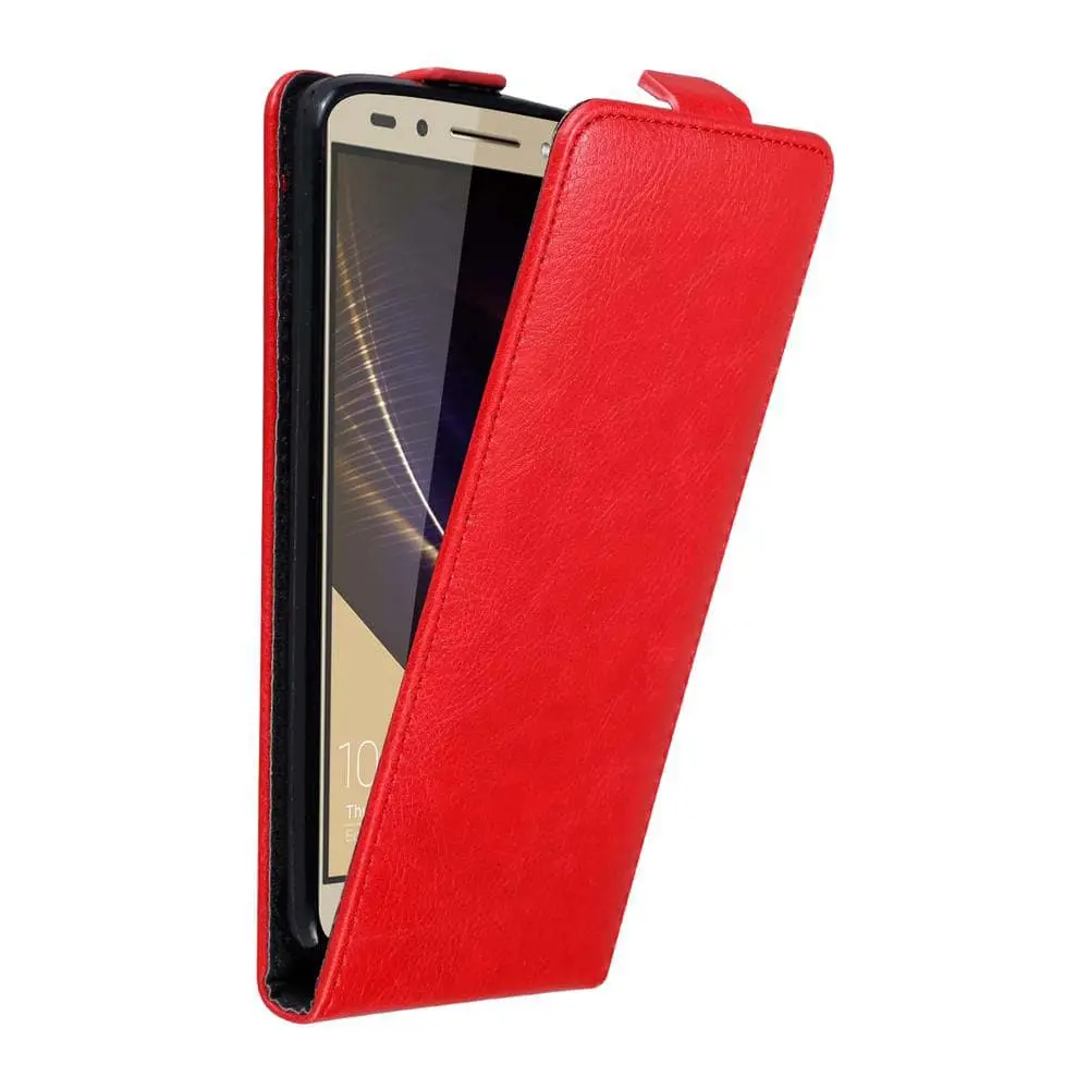 Deksel til Honor 7 Flip Etui med magnetisk lukking
