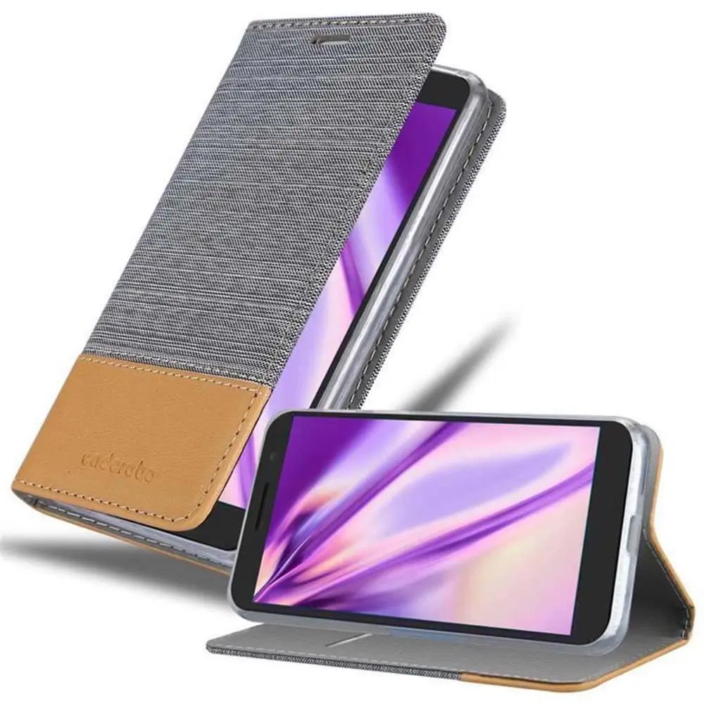 Deksel til Alcatel 1X 2019 Lommebokdeksel med magnetisk lukking, stativfunksjon og kortlomme