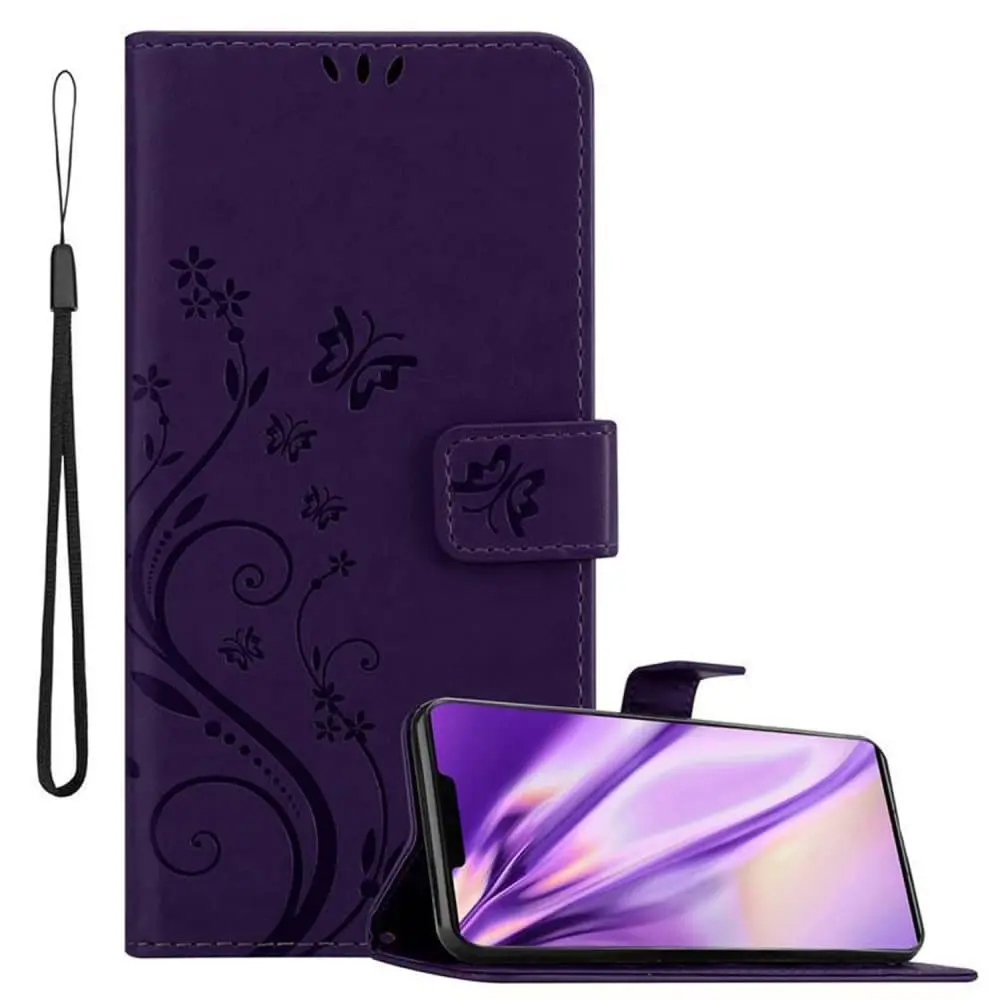 Deksel til Huawei MATE 30 PRO Lommebokdeksel i blomster design med magnetisk lukking, stativfunksjon og kortplasser