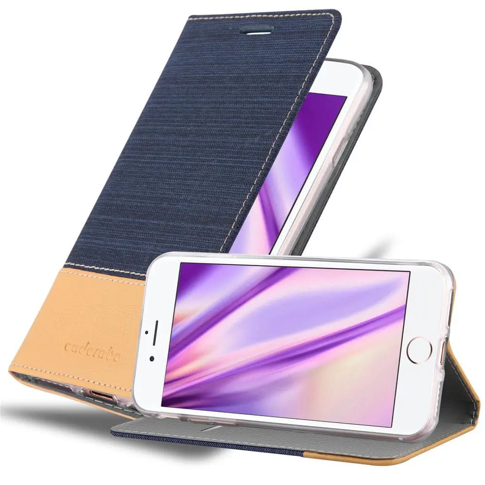 Deksel til iPhone 7 / 7S / 8 / SE 2020 Lommebokdeksel med magnetisk lukking, stativfunksjon og kortlomme