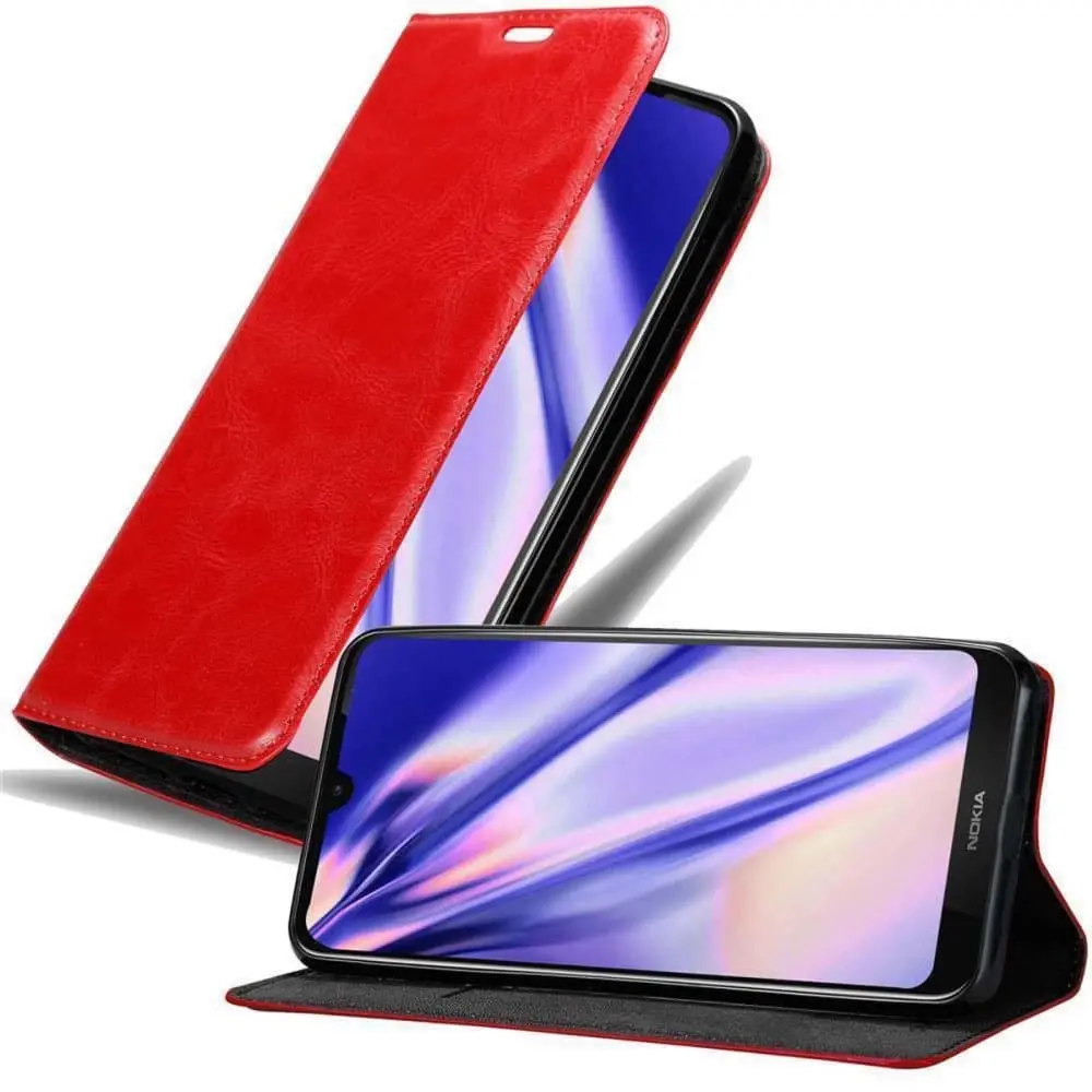 Lommebokdeksel til Nokia 3.2 Deksel med magnetisk lukking, stativfunksjon og kortlomme
