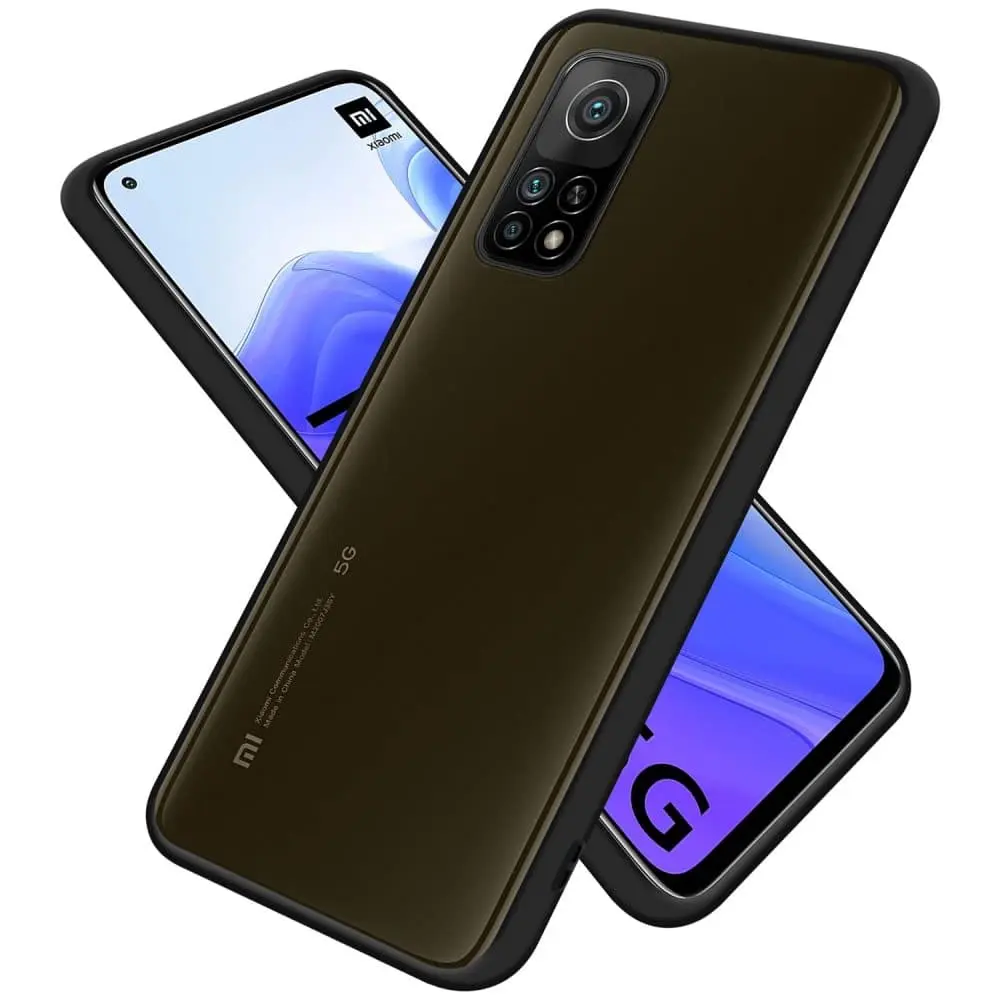 Deksel for Xiaomi Mi 10T / Mi 10T PRO med TPU-silikon på innsiden og matt plast på baksiden