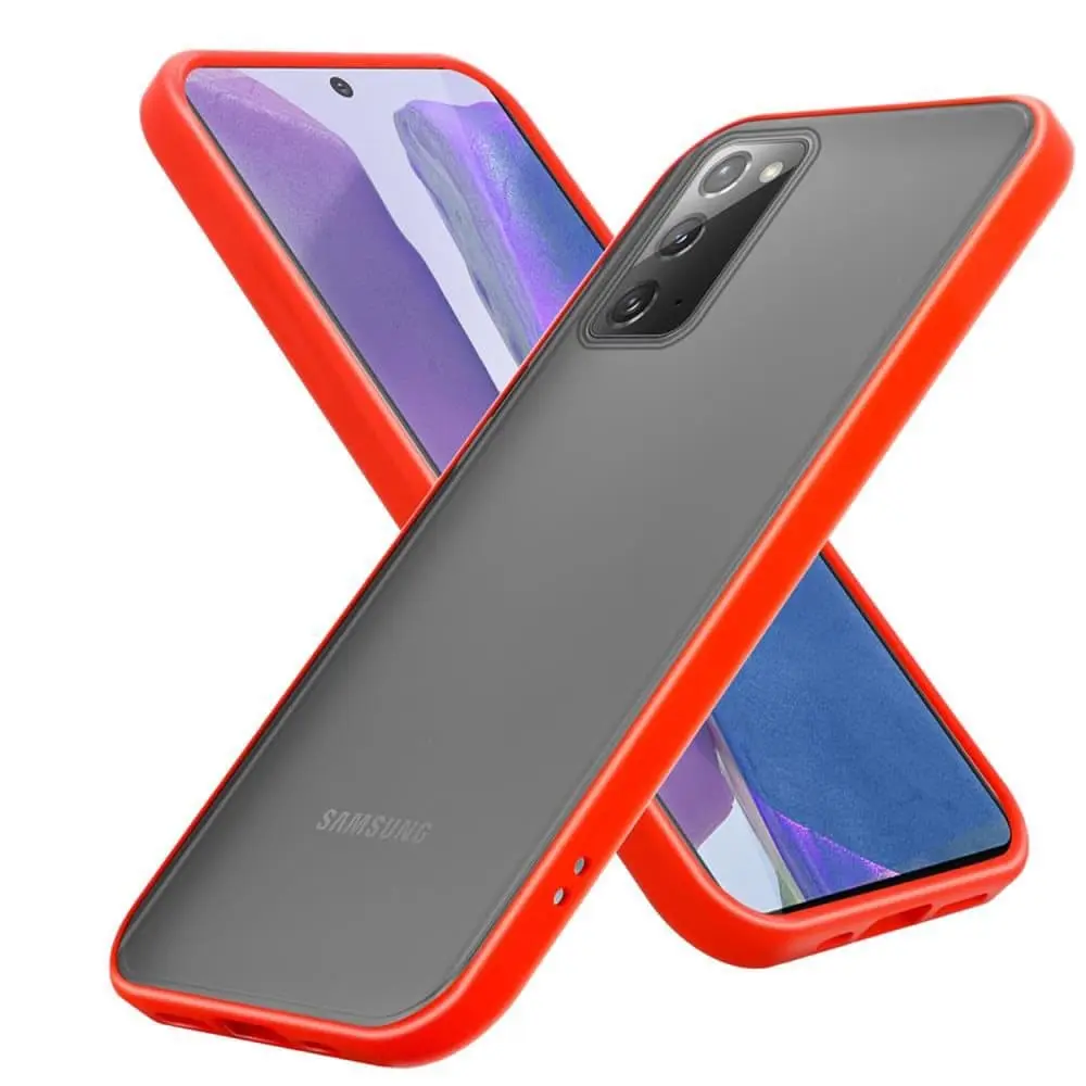 Deksel for Samsung Galaxy NOTE 20 med TPU-silikon på innsiden og matt plast på baksiden