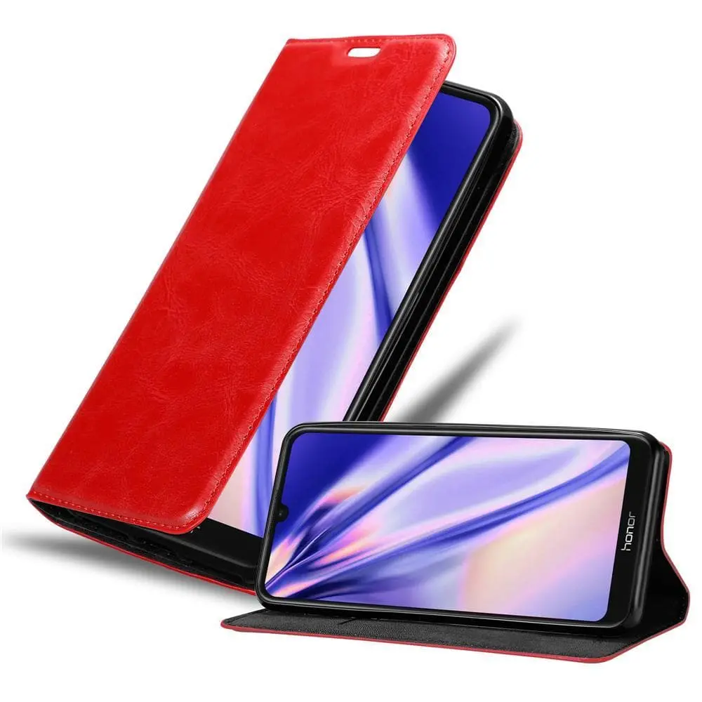 Lommebokdeksel til Honor 8A PRIME Deksel med magnetisk lukking, stativfunksjon og kortlomme