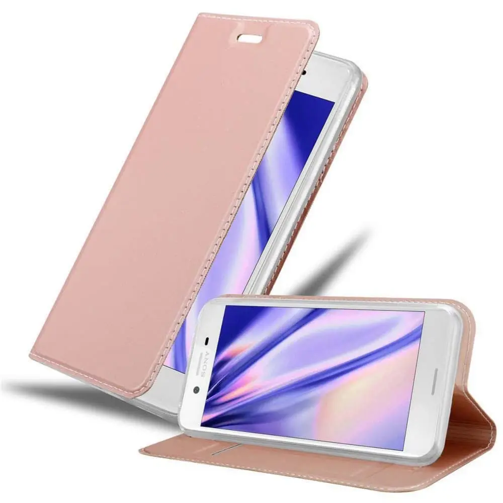 Deksel til Sony Xperia X Lommebokdeksel med magnetisk lukking, stativfunksjon og kortlomme