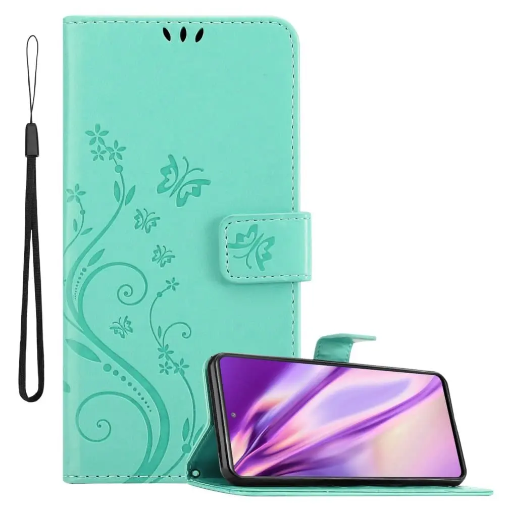 Deksel til Samsung Galaxy S20 FE Lommebokdeksel i blomster design med magnetisk lukking, stativfunksjon og kortplasser