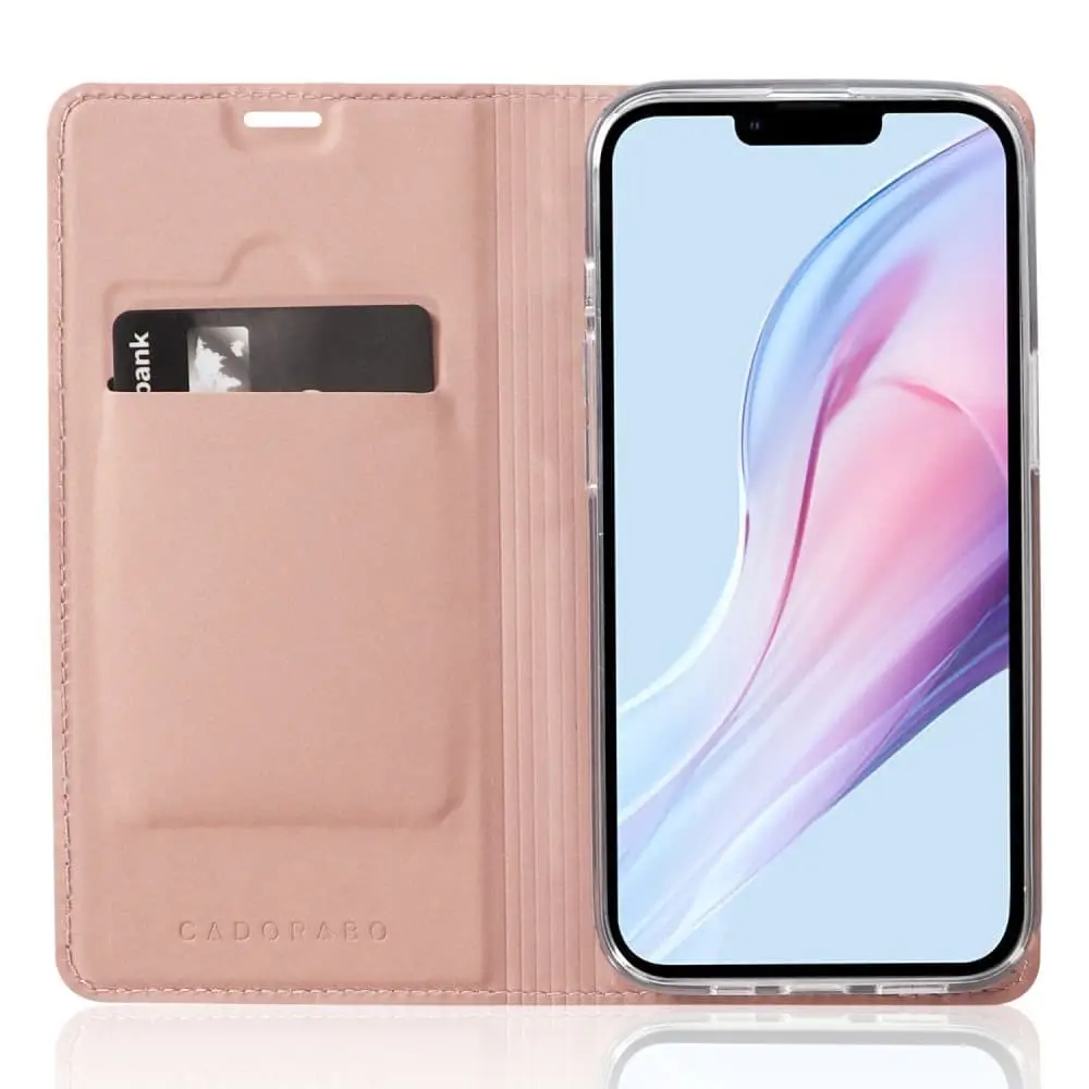 Deksel til iPhone 13 MINI Lommebokdeksel med magnetisk lukking, stativfunksjon og kortlomme