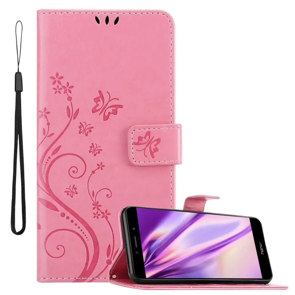 Deksel til Huawei MATE 9 LITE / GR5 2017 / Honor 6X Lommebokdeksel i blomster design med magnetisk lukking, stativfunksjon og kortplasser