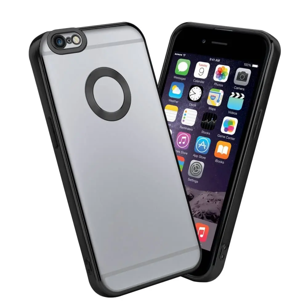 Deksel til iPhone 6 PLUS / 6S PLUS Beskyttelsesdeksel av fleksibelt TPU-silikon med kromapplikasjon