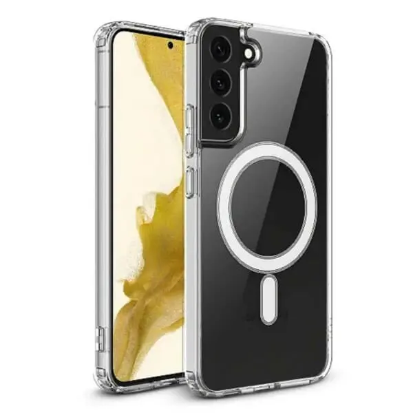 Galaxy S21 FE Magnetisk Mobildeksel Magsafe Kompatibelt Gjennomsiktig