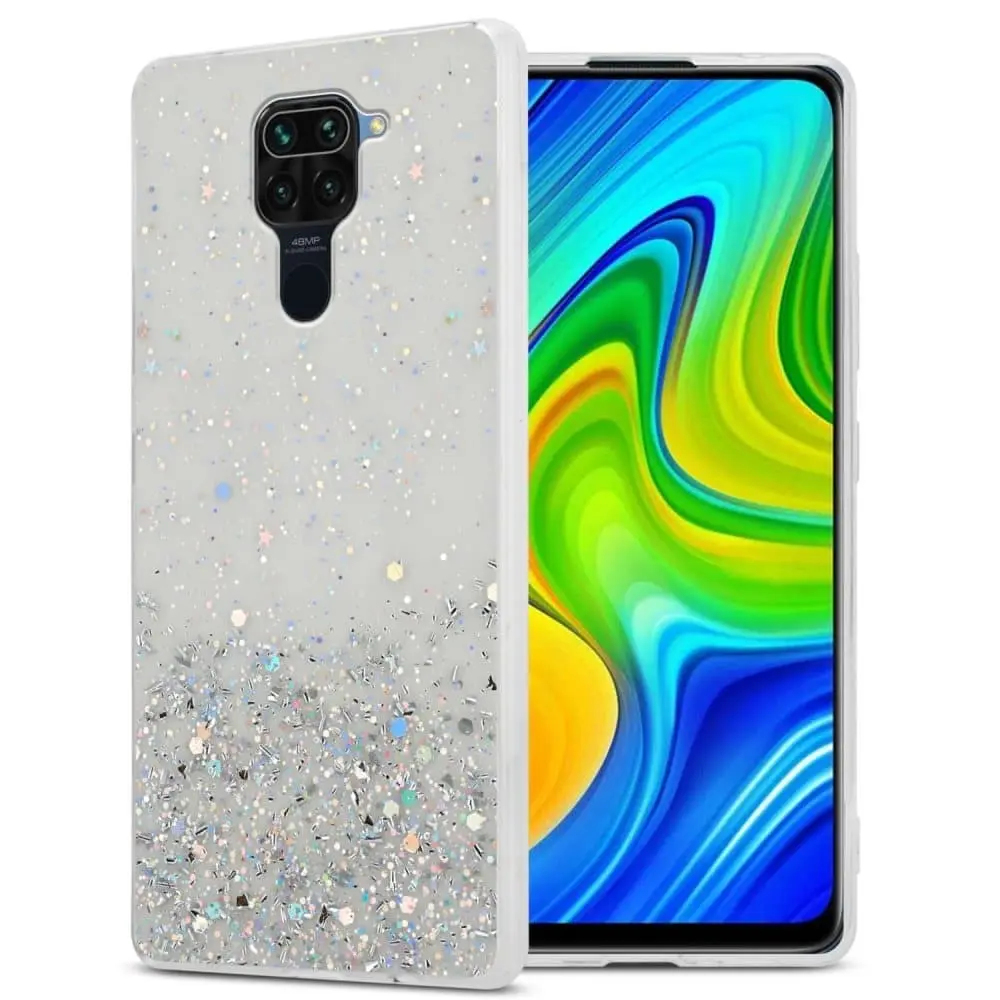 Deksel kompatibel med Xiaomi RedMi NOTE 9 med glitrende glitter
