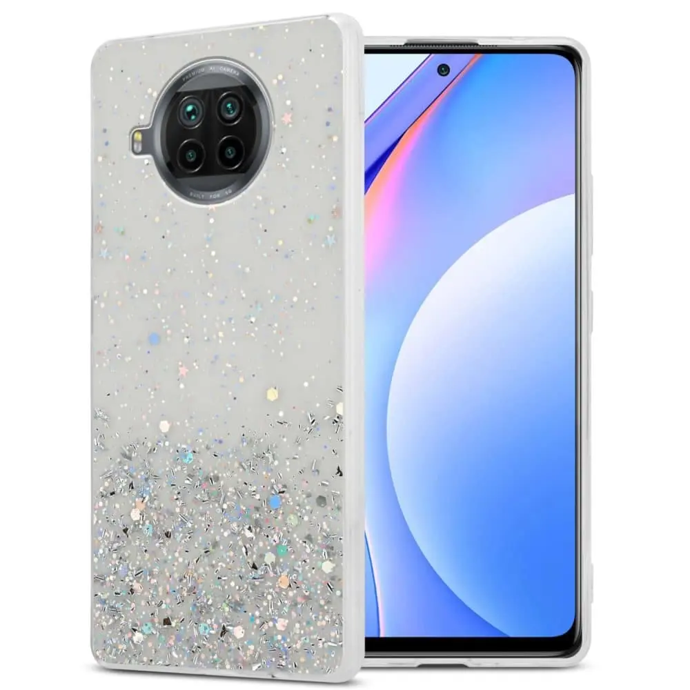 Deksel kompatibel med Xiaomi Mi 10T LITE med glitrende glitter